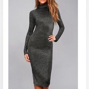 SALE 5/$25 📦 Cheap Monday Glint Long sleeve Midi Dress L
